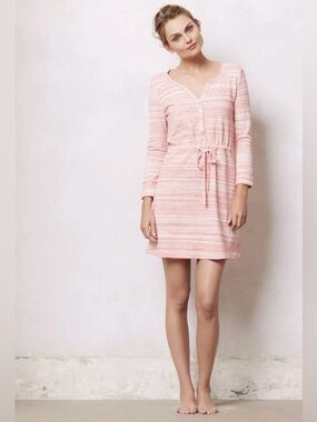 Anthropologie Saturday Sunday Space Dye Sweatshirt Dress Cinch Waist Boho Cozy S